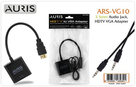 Auris VGA10 HdTv 3.5mm + VGA Adaptör